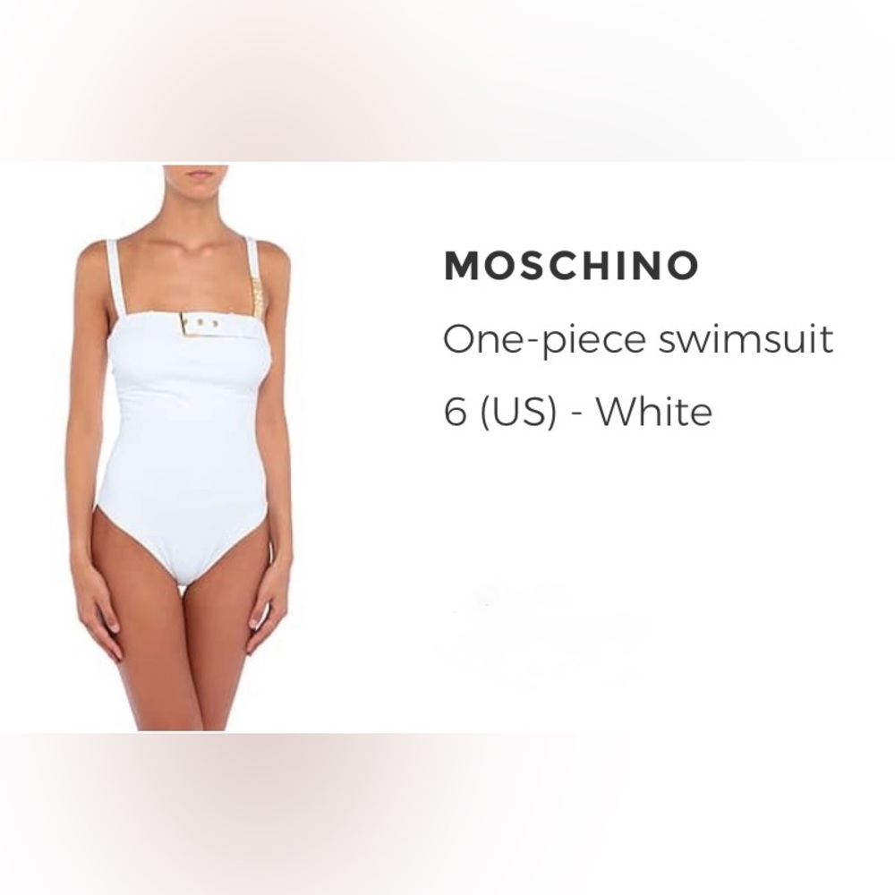Moschino White One-Piece Swimsuit